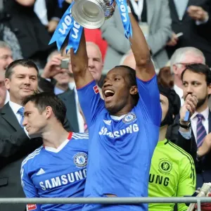 Didier Drogba FA Cup Print Didier Drogba FA Cup Print