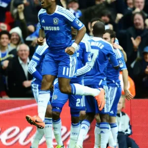 Print of Didier Drogba's FA Cup-Winning Goal Print of Didier Drogba's FA Cup-Winning Goal