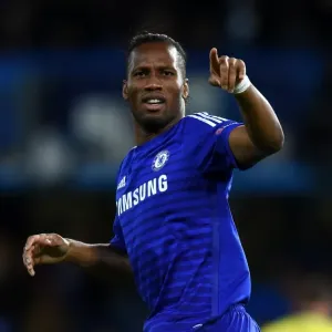 Didier Drogba Print, Chelsea vs NK Maribor UEFA Champions League 2014