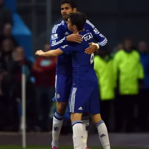 Diego Costa Print - Chelsea vs Burnley Goal Celebration Diego Costa Print - Chelsea vs Burnley Goal Celebration