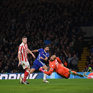 Diego Costa Scores Chelsea's Fourth Goal Against Stoke City: Premier League Showdown at Stamford Bridge