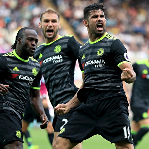 Diego Costa Scores Chelsea's Second Goal: Swansea City vs. Chelsea - Premier League