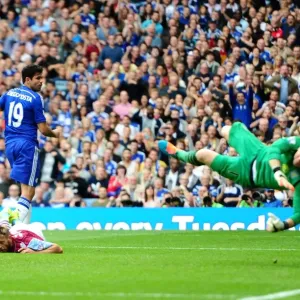 Diego Costa Scores Chelsea's Second Goal Print
