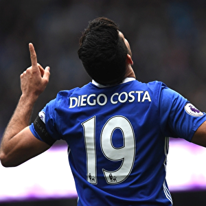 Diego Costa Scores First Goal: Manchester City vs. Chelsea, Premier League (2016)