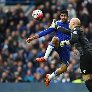 Diego Costa vs. Brad Guzan: A Battle at Stamford Bridge - Chelsea vs. Aston Villa, Premier League (October 2015): Goalkeeper Showdown