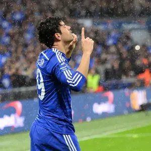 Diego Costa Print - 2015 Carling Cup Final at Wembley Stadium