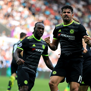 Diego Costa's Brace: Chelsea's Triumph at Swansea's Liberty Stadium (Premier League)