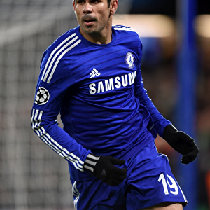 Diego Costa's Stamford Bridge Glory: Chelsea's Victory Over Sporting Lisbon in the UEFA Champions League (10th December 2014)
