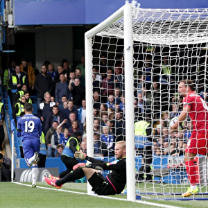 Diego Costa's Strike: Chelsea's First Goal vs. Leicester City - Premier League Debut at Stamford Bridge
