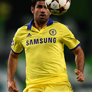 Diego Costa's Thrilling Performance: Chelsea vs. Sporting Lisbon, UEFA Champions League (September 30, 2014)
