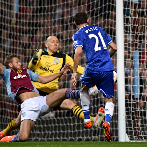 Disallowed Goal: Nemanja Matic's Strike for Chelsea vs. Aston Villa (BPL, 15th March 2014)