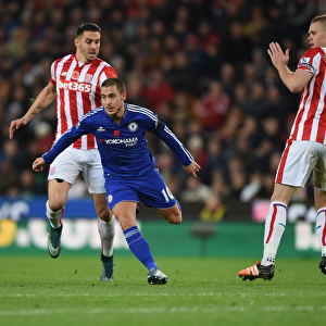 Eden Hazard in Action: Chelsea vs. Stoke City, Britannia Stadium (Nov. 2015)