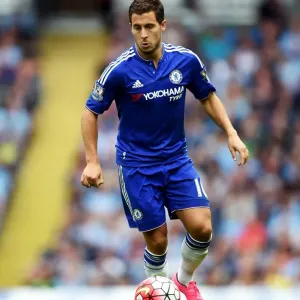 Print of Eden Hazard in Action at Etihad Stadium Print of Eden Hazard in Action at Etihad Stadium