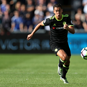Eden Hazard in Action: Swansea City vs. Chelsea - Premier League Showdown