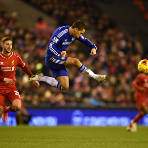 Eden Hazard Faces Liverpool in Intense Capital One Cup Semi-Final Showdown at Anfield, January 2015