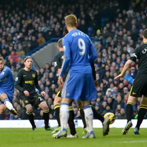 Print of Eden Hazard Scoring Chelsea's Second Goal