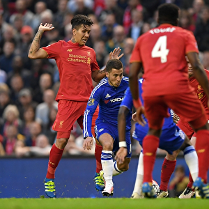 Eden Hazard Scores First Goal for Chelsea: Liverpool vs. Chelsea (2015-16, Barclays Premier League, Anfield)