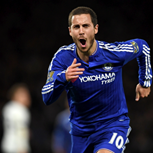 Eden Hazard's Brilliant Double: Chelsea's Triumph Over Tottenham Hotspur in the 2015-16 Premier League