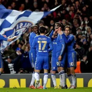 Fernando Torres Scores Third Goal: Chelsea's Europa League Victory Print Fernando Torres Scores Third Goal: Chelsea's Europa League Victory Print