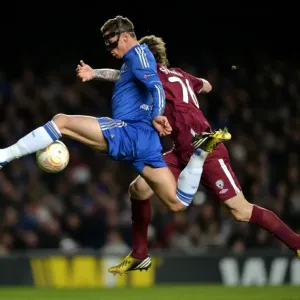 Print of Fernando Torres Scoring Goal in Chelsea v Rubin Kazan Print of Fernando Torres Scoring Goal in Chelsea v Rubin Kazan