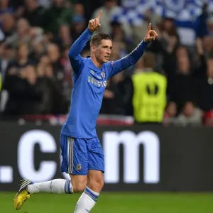 Fernando Torres Print, Europa League Goal