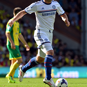 Frank Lampard in Action: Chelsea vs. Norwich City, Premier League, Carrow Road (6th October 2013)