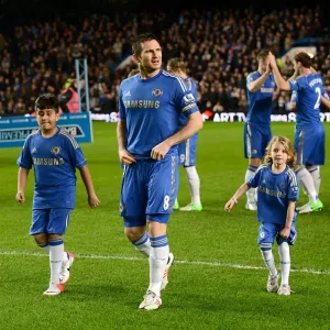 Frank Lampard Print - Chelsea Mascot Pre-Match Gathering at Stamford Bridge