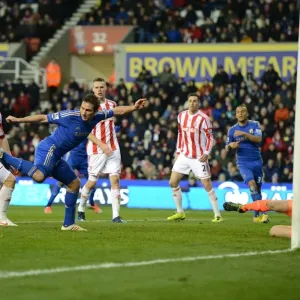 Frank Lampard: Stelle del Chelsea in azione contro la città di Stoke il 12 gennaio 2013