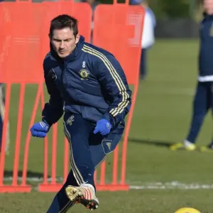 Franck Lampard Dirige le entraînement du Chelsea au stade de Cobham en février 2013 Franck Lampard Dirige le entraînement du Chelsea au stade de Cobham en février 2013