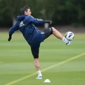 Franck Lampard dirige le entraînement de l'Chelsea FC au terrain de Cobham en 2012 Franck Lampard dirige le entraînement de l'Chelsea FC au terrain de Cobham en 2012