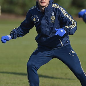 Frank Lampard Leading Chelsea Training Session at Cobham Ground (Premier League)