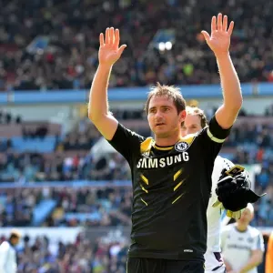 Print of Frank Lampard Acknowledging Chelsea Fans at Villa Park Print of Frank Lampard Acknowledging Chelsea Fans at Villa Park