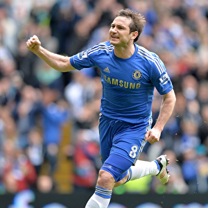 Frank Lampard's Double Joy: Scoring Chelsea's Second Goal Against Swansea City (April 28, 2013)
