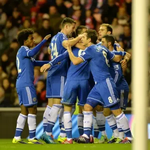 Print of Frank Lampard's Goal Celebration at Sunderland