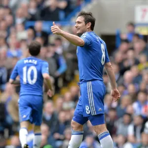 Frank Lampard Print - Chelsea vs Swansea Goal Celebration