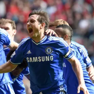 Frank Lampard Print - Euphoric Moment at Anfield