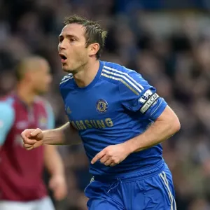 Frank Lampard Print - Barclays Premier League Goal Celebration Frank Lampard Print - Barclays Premier League Goal Celebration