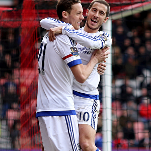 Four Goals Blitz: Hazard and Matic Celebrate in Style for Chelsea at Bournemouth (April 2016)