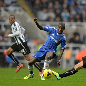 Intense Battle for Ball Possession: Ramires vs. Cabaye - Newcastle United vs. Chelsea (November 2013)