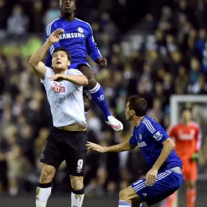 Print of Intense Football Action: Zouma vs. Martin, December 16, 2014