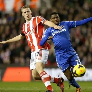Print of Intense Battle at Britannia Stadium Print of Intense Battle at Britannia Stadium