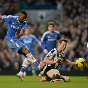 Print of Eto'o vs. Williamson in Chelsea FC match Print of Eto'o vs. Williamson in Chelsea FC match