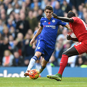 Intense Rivalry: Oscar vs Sakho's Battle for Ball Supremacy at Stamford Bridge