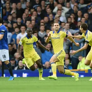 Print of Ivanovic Scoring Chelsea's Second Goal Print of Ivanovic Scoring Chelsea's Second Goal