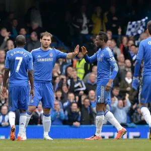 Print of Ivanovic Scoring Chelsea's Second Goal Print of Ivanovic Scoring Chelsea's Second Goal