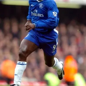 Jimmy Floyd Hasselbaink Print - Chelsea vs. Arsenal Premier League Goal Jimmy Floyd Hasselbaink Print - Chelsea vs. Arsenal Premier League Goal