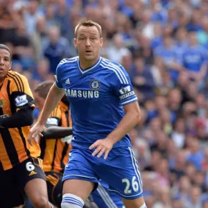 Print of John Terry in Action during Chelsea vs. Hull City Tigers Match