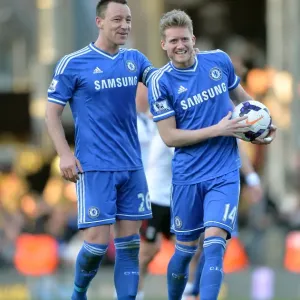 John Terry and Andre Schurrle Print - Fulham vs Chelsea 2014