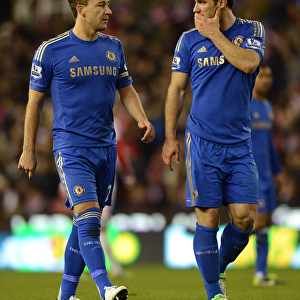 John Terry and Branislav Ivanovic in Action: Chelsea vs Stoke City (12th January 2013)