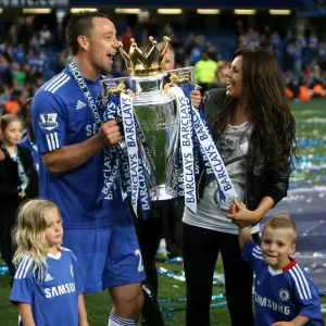 Print of John Terry and Family Celebrating Premier League Victory Print of John Terry and Family Celebrating Premier League Victory